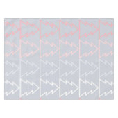 Holiday Pink Grey kerstbomen Modern Tafelkleed (Voorkant (Horizontaal))