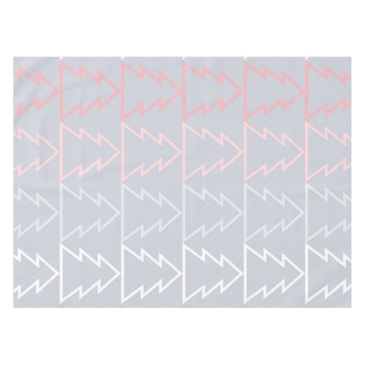 Holiday Pink Grey kerstbomen Modern Tafelkleed (Voorkant (Horizontaal))