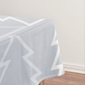 Holiday Pink Grey kerstbomen Modern Tafelkleed (Voorbeeld)