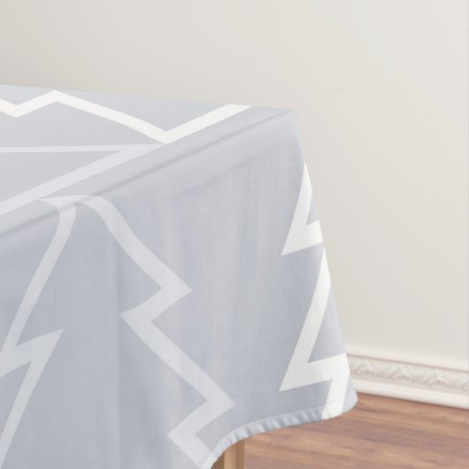 Holiday Pink Grey kerstbomen Modern Tafelkleed (Voorbeeld)