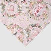 Holiday Pink Merry Notenkraker Beaux Custom Messag Tissuepapier (Detail)