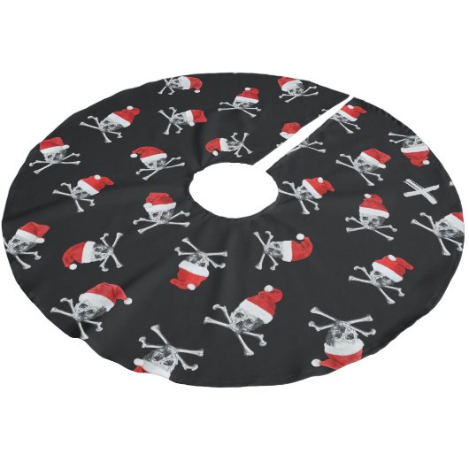 Holiday Pirate Skulls #2 Kerstboom Rok (Gekanteld)