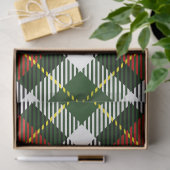 Holiday Plaid Classic Preppy Kleurrijk Feestelijk Tissuepapier (Geschenk)