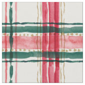 HOLIDAY PLAID Red Green Stof (Close Up)