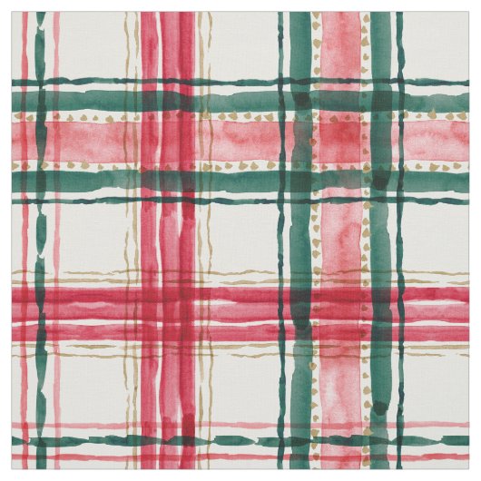 HOLIDAY PLAID Red Green Stof (Swatch)