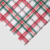HOLIDAY PLAID Red Green Tissuepapier (Detail)