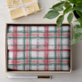 HOLIDAY PLAID Red Green Tissuepapier (Geschenk)