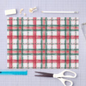 HOLIDAY PLAID Red Green Tissuepapier (Craft)