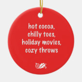 Holiday Poem Red Ornament (Voorkant)