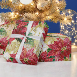 Holiday Poinsettia Cadeaupapier