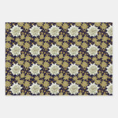 Holiday Poinsettia Fractal Patroon Inpakpapier Vel (Voorkant 3)