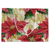 Holiday Poinsettia Groot Cadeauzakje (Achterkant)