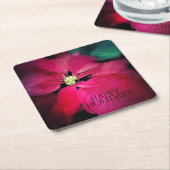 Holiday Poinsettia Onderzetters (Schuin)