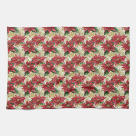Holiday Poinsettia Theedoek