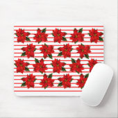 Holiday Poinsettias Muismat (Met muis)