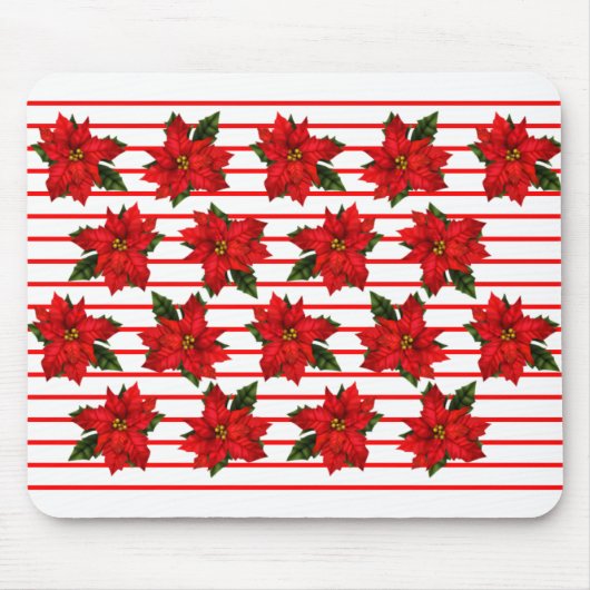 Holiday Poinsettias Muismat (Voorkant)
