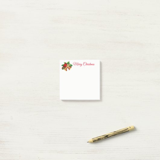 Holiday Post-it Notes-Red Kardinaal Post-it® Notes (Op bureau)