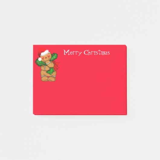 Holiday Post the Notes-Gingerbrood Man Post-it® Notes (Voorkant)