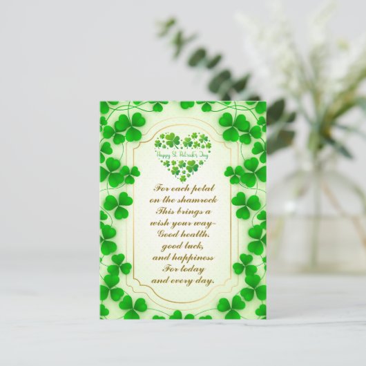 Holiday Postcard Feestdagenkaart (Staand voorkant)