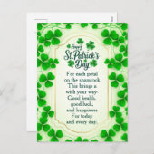 Holiday Postcard Feestdagenkaart (Voorkant / Achterkant)