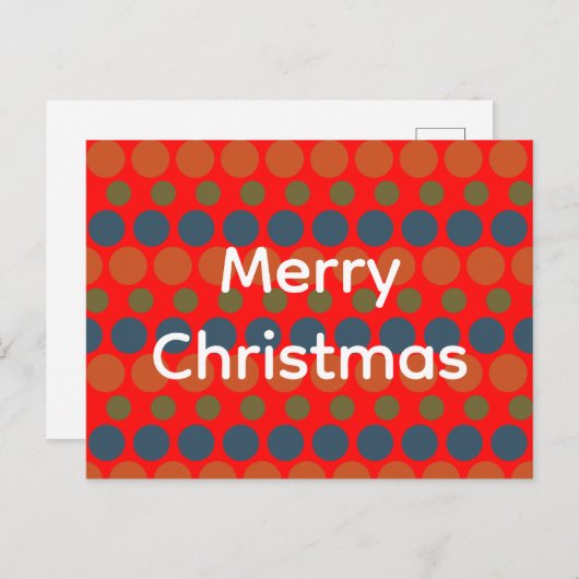 Holiday Postcard Feestdagenkaart (Voorkant / Achterkant)