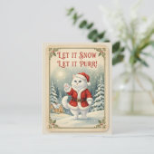 Holiday Postcard Feestdagenkaart (Staand voorkant)