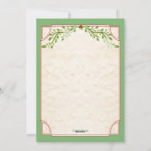 Holiday Pregnancy Announcement (Bald Man) Feestdagenkaart (Achterkant)