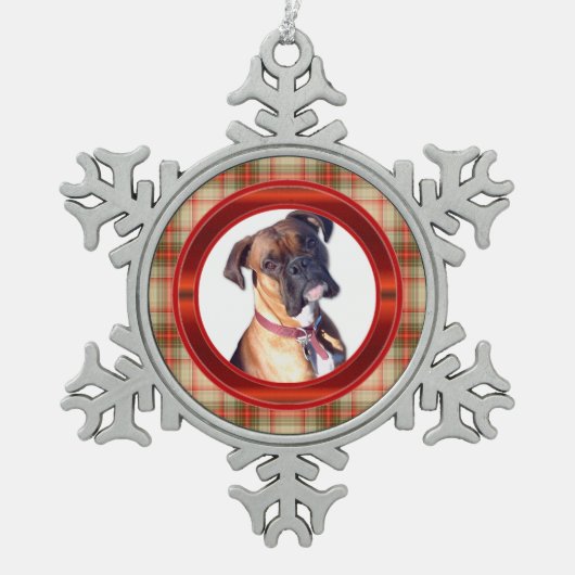 Holiday Pset Foto Snowflake Ornament (Voorkant)