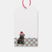 Holiday Pset met een Bouvier Dog Kerstmis Cadeaulabel (Achterkant)
