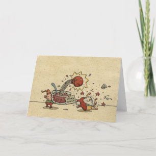 Holiday Punch Feestdagen Kaart