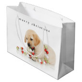 Holiday Puppy Playtime Large Cadeautasje (Achterkant Gekanteld)