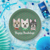 Holiday Pups Candy Cane Papieren Bordje (Feest)