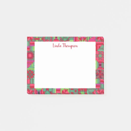 Holiday Quilt Aangepast Post-it® Notes (Voorkant)