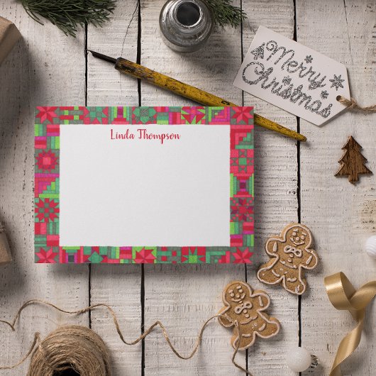 Holiday Quilt Aangepast Post-it® Notes