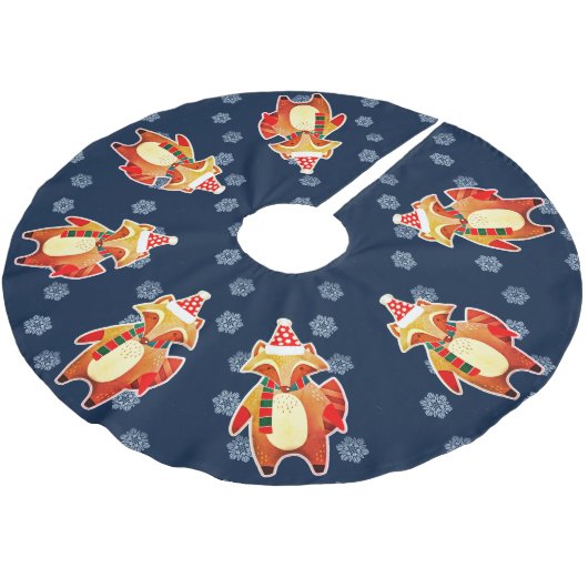 Holiday Raccoon Kerstboom Rok (Gekanteld)