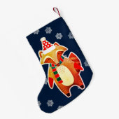 Holiday Raccoon Kleine Kerstsok (Achterkant (Hangend))