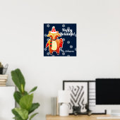 Holiday Raccoon Poster (Thuiskantoor)