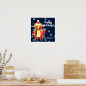 Holiday Raccoon Poster (Keuken)