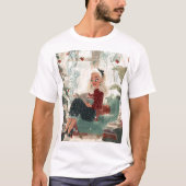 Holiday Reading Glow – Cozy Christmas Retreat T-shirt (Voorkant)