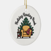 Holiday Reading Nook Tree Keepsake Keramisch Ornament (Rechts)