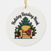 Holiday Reading Nook Tree Keepsake Keramisch Ornament (Voorkant)