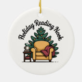 Holiday Reading Nook Tree Keepsake Keramisch Ornament (Achterkant)