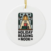 Holiday Reading Nook Tree Keepsake Keramisch Ornament (Voorkant)