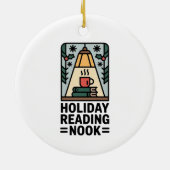Holiday Reading Nook Tree Keepsake Keramisch Ornament (Achterkant)