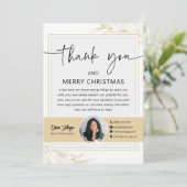 Holiday Real Estate Agent Foto Dank u Kaart (Staand voorkant)