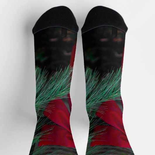 Holiday Red Bow Sokken (Top)