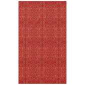 Holiday Red Gold French Embroidery Floral Tafelkleed (Voorkant)