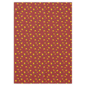 Holiday Red Gold Stripe Bells Christmas Tafelkleed (Voorkant)