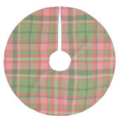 Holiday Red Green Tartan Kerstboom Rok (Voorkant)