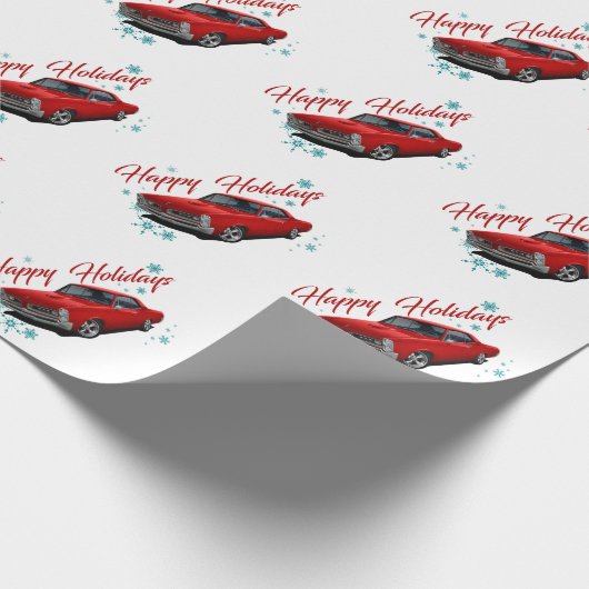 Holiday Red GTO Cadeaupapier (Hoek)